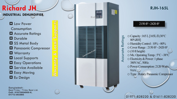 Dehumidifier 165L/D