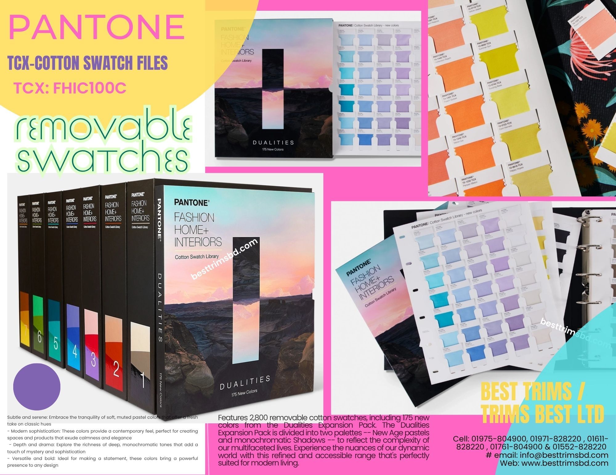 Pantone Tcx Cotton Swatch Files FHIC 100C