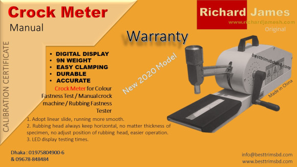 Crock Meter manual Richard James H. 