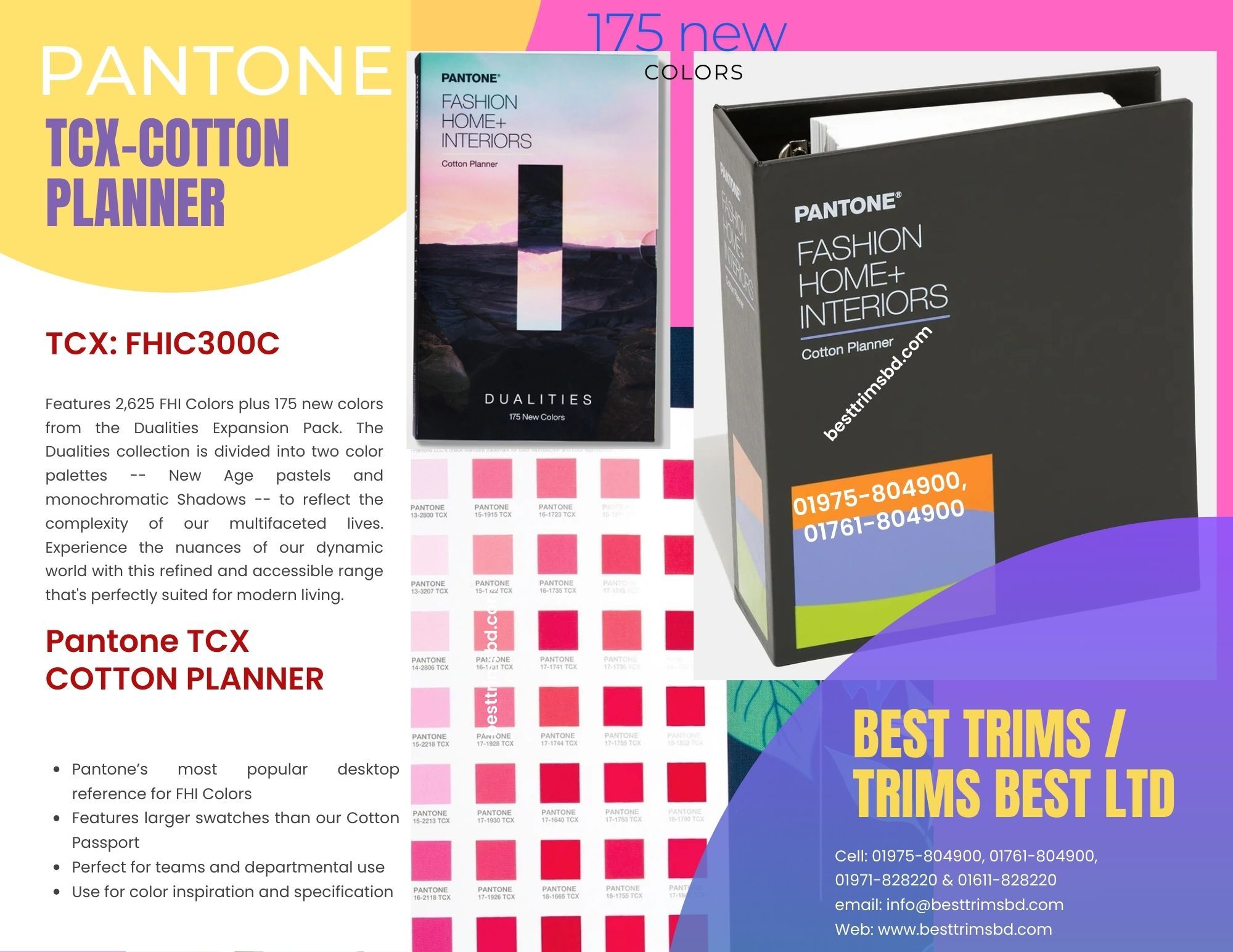 Pantone Tcx Cotton Planner FHIC300C BD