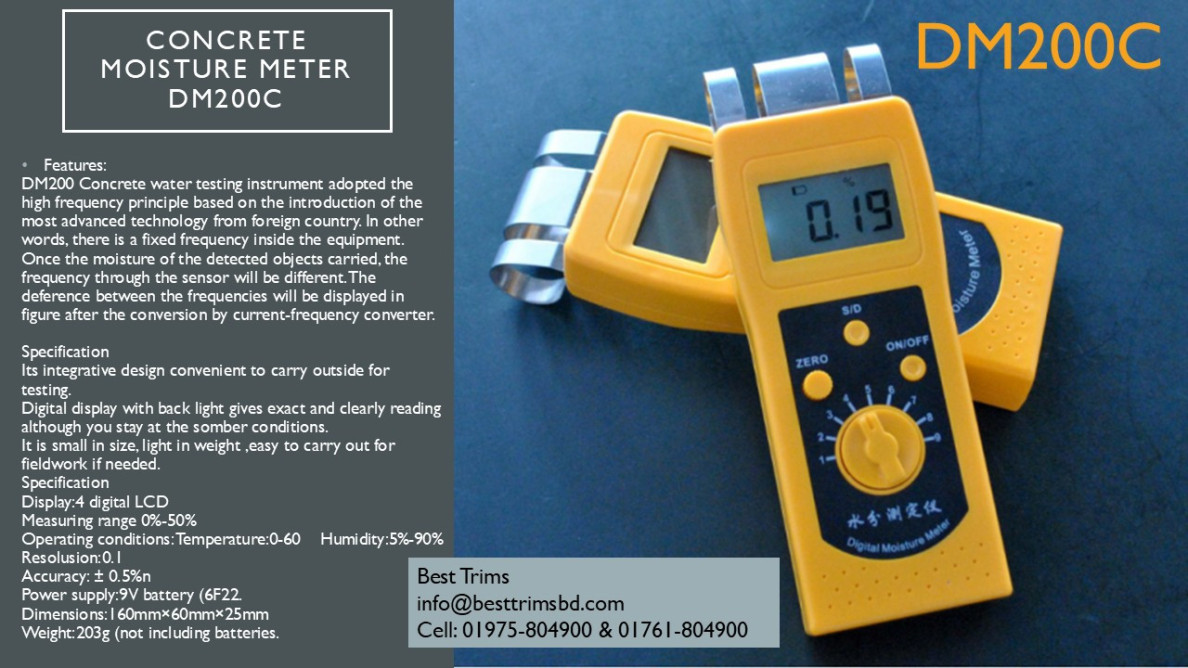 Concrete Moisture Meter 